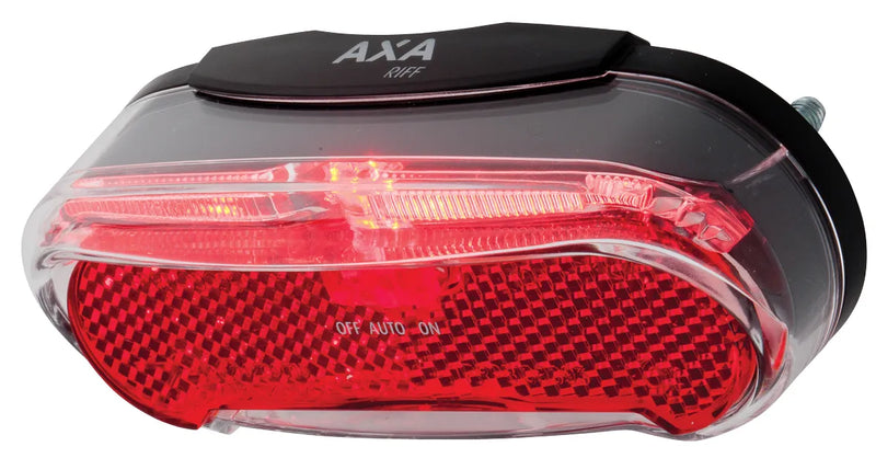 Load image into Gallery viewer, AXA Riff Battery - Fiets Achterlicht - LED Fietsverlichting op Batterij - Auto on off systeem - 50-80 mm - Rood
