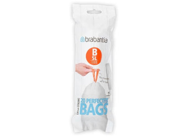 Brabantia perfectfit 5 liter vuilniszakken b rol a 20 zakken
