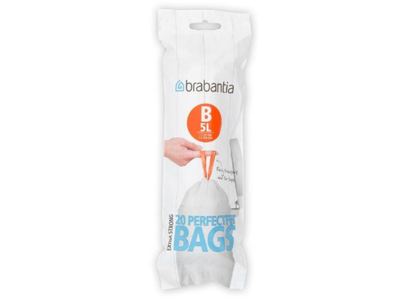 Load image into Gallery viewer, Brabantia perfectfit 5 liter vuilniszakken b rol a 20 zakken

