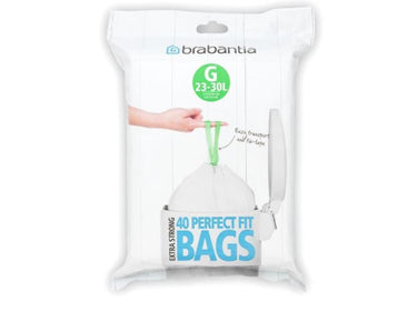 Brabantia perfectfit 23-30 liter slimline vuilniszakken g dispenser pack 40 zakken