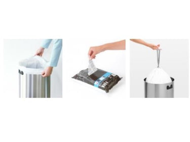 Brabantia perfectfit 50-60 liter vuilniszakken h dispenser pack 40 zakken