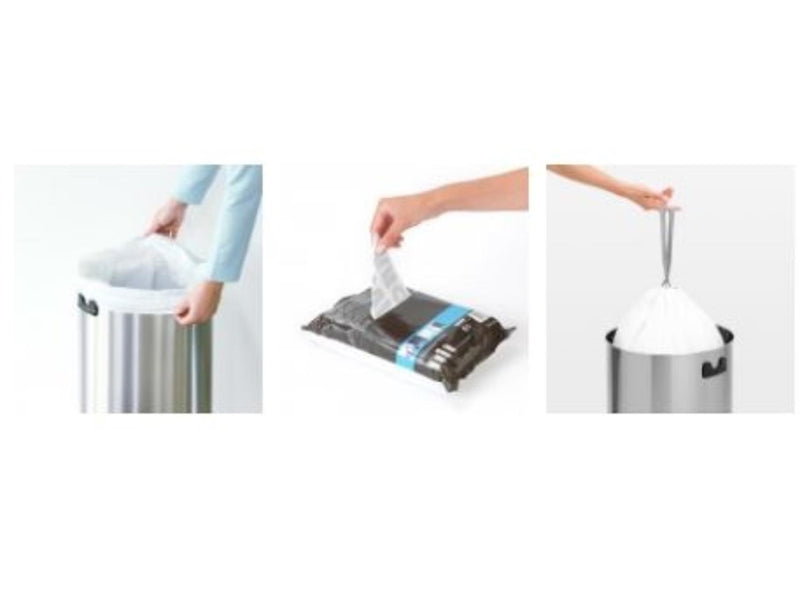 Load image into Gallery viewer, Brabantia perfectfit 50-60 liter vuilniszakken h dispenser pack 40 zakken
