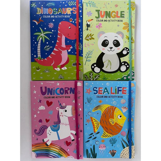 Kleur- en activiteitenboek met elastiek