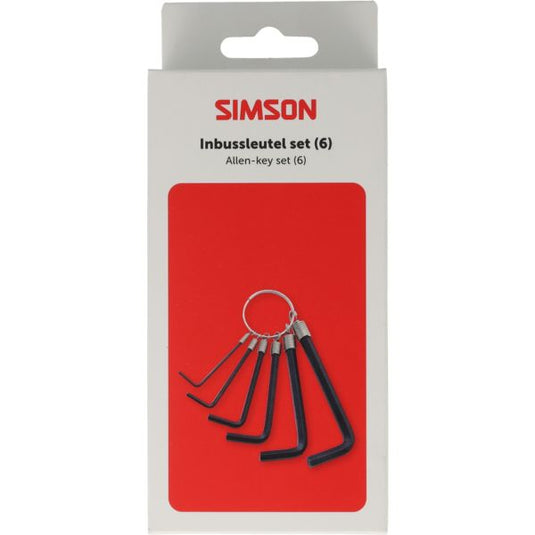 Simson inbussleutelset 6-delig