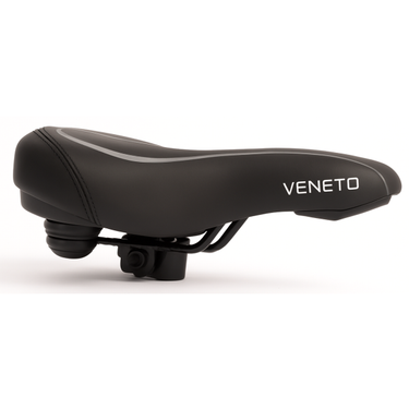 Edge fietszadel veneto incl. oppakbeugel en achterlicht - zwart