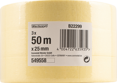 Werkzeyt schilderstape 25mm x 5m 3st - b22299