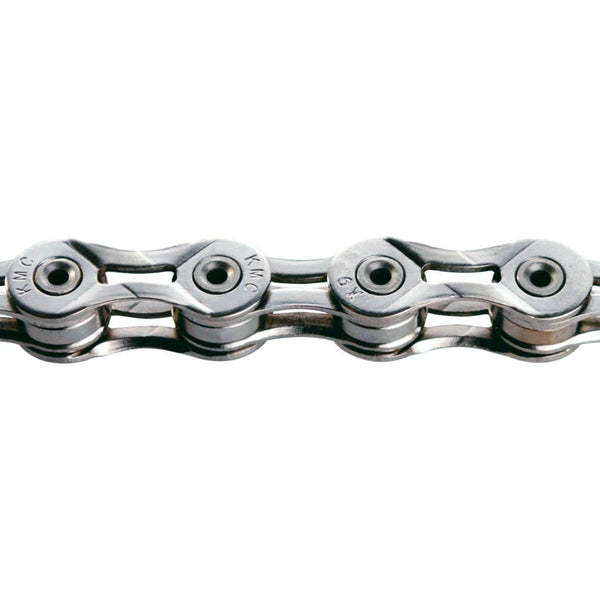 KMC chain X9 Silver 1/2x11/128, 114L,9 speed. pin length 6.6mm