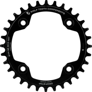 Wolf tooth components 96 bcd symmetrical chainring for shimano compact triple