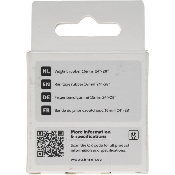 Load image into Gallery viewer, Simson velglintrubber 24 -28'' 16mm breed
