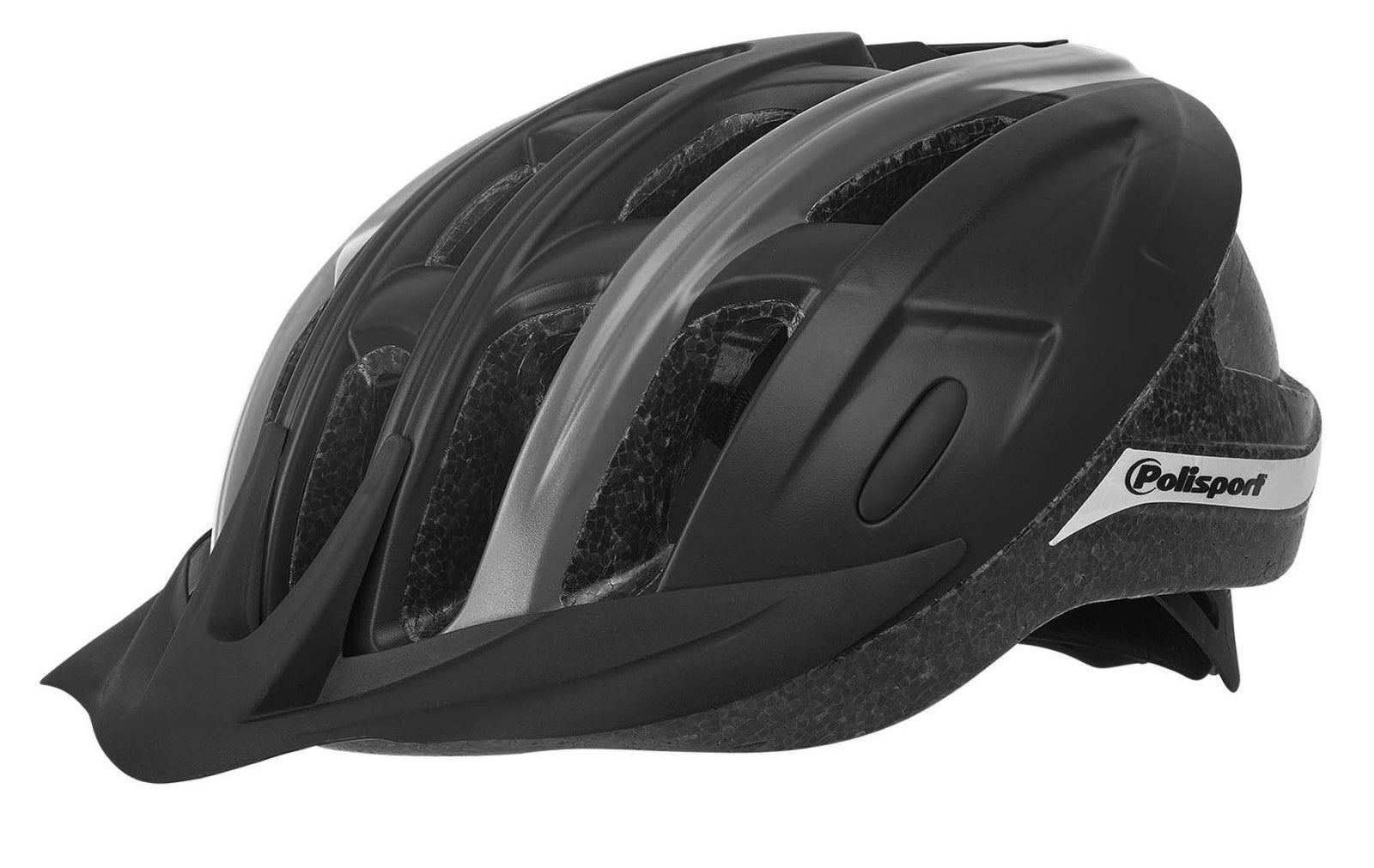 polisport ride in bicycle helmet l 58-62cm black/grey