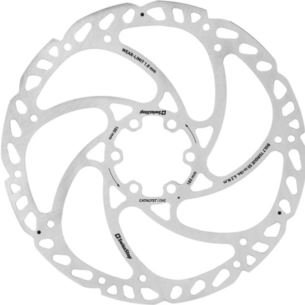 Swissstop - remschijf catalyst one 6 bolt 180mm