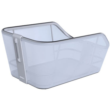 Basil Cento Tech Fiber WSL - fietsmand - achterop - ice blauw zilver