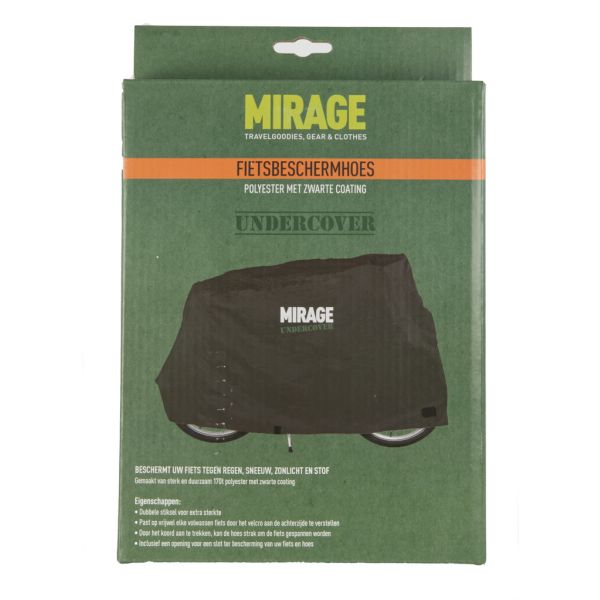 Load image into Gallery viewer, Mirage fietsbeschermhoes undercover 170d zwart, polyester
