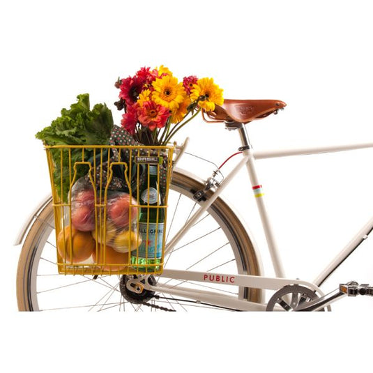 Basil Bottle basket - fietsmand - achterop -zwart