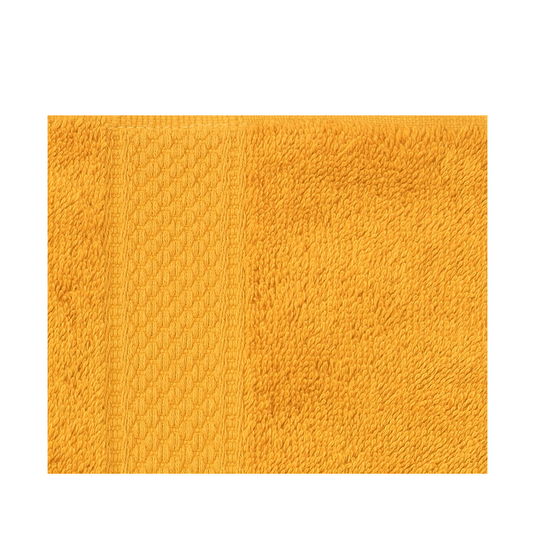Badhanddoek okergeel 60x110cm 2 stuks