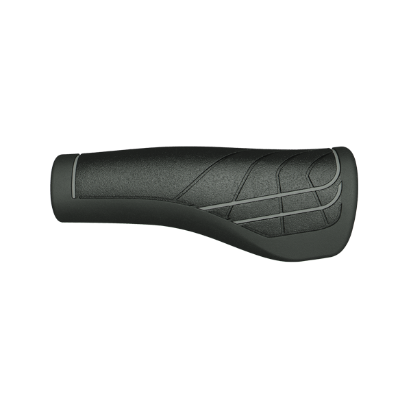 Load image into Gallery viewer, Herrmans LINE DD36 - Ergonomisch verstelbaar fiets handvat (125mm) - Zwart Grijs
