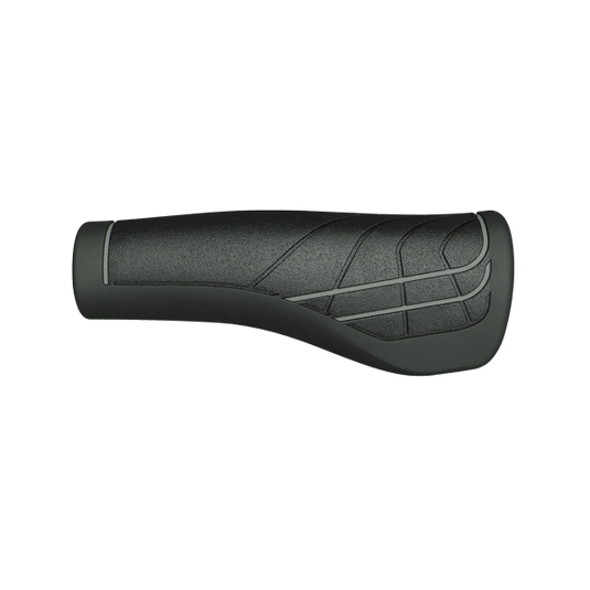 Herrmans LINE DD36 - Ergonomisch verstelbaar fiets handvat (125mm) - Zwart Grijs