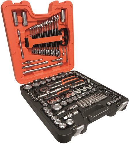 Load image into Gallery viewer, Bahco 1 4' - 3 8' -1 2' square drive doppenset met combinatie ratelsleutelset - 137 stuks - s137
