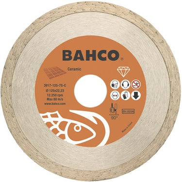 Bahco slijpschijf | diamant | voor keramiek en tegels | 125 x 1.2 x 22.23 mm - 3916-125-10p-ce