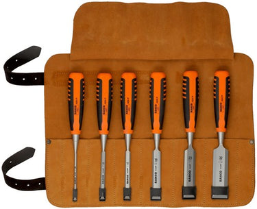 Bahco 424p-s6-lr | professionele beitelset | 6-delig | 424p-s6-lr - tweecomponentenhandgreep