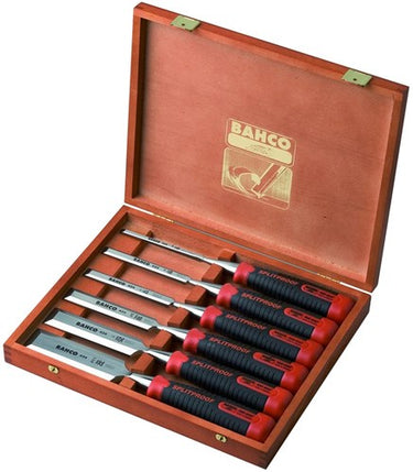 Bahco 434 6-dlg ergonomische beitelset in houten kist | 434-s6-eur