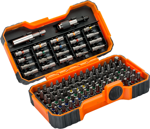 Load image into Gallery viewer, Bahco 59 s100bc-ip bitset | 100-delig | voor gleuf-, phillips®, pozidriv®, hexagon, robertson en torx | 59 s100bc-ip
