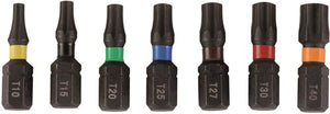 Bahco torsiebit 1 4 | heavy-duty | voor torx® schroeven | gekleurd | t20 x 25 mm - retailverpakking - 66im t20c-2p