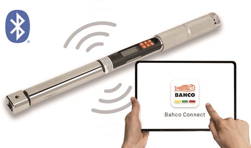 Load image into Gallery viewer, Bahco digitale moment- en hoeksleutel | bluetooth® | vaste ratelkop | met geheugen | micro | 6.8-135nm - tawmb9135m

