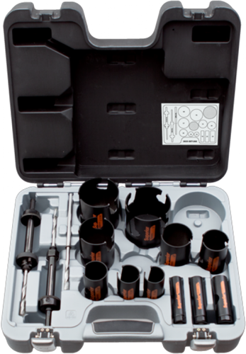 Bahco gatzagenset 19 22 25 32 35 38 44 51 57 68 76 mm - 3833-set-208 - 3833-set-208