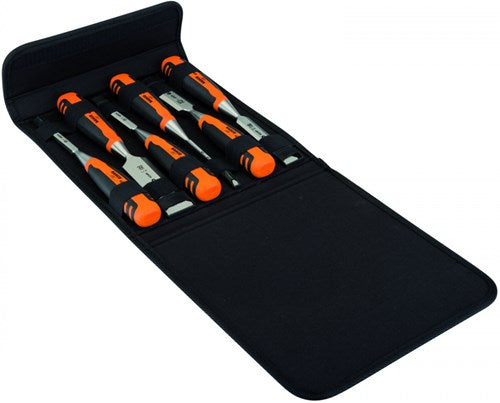 Load image into Gallery viewer, Bahco professionele steekbeitelset in canvas tas | 6-delig - 424p-s6-pp

