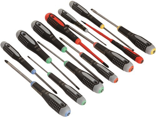 Afbeelding laden in galerijviewer, Bahco schroevendraaier ergo™ | driecomponentengreep | gleuf | phillips | pozidriv | torx® - 13-delig  - be-9879
