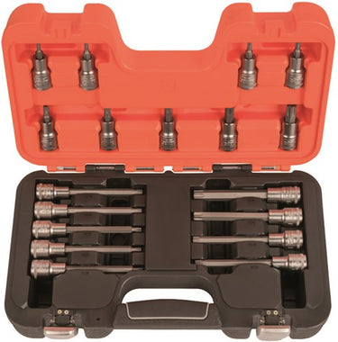 Bahco schroevendraaierdopsleutels 1 2 | zeskant | torx® bits - 18-delig - koffer - s18torx