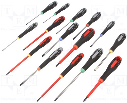 Bahco schroevendraaierset xl | be-9877 - 15-delig