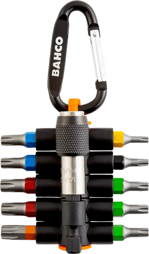 Bahco sticky bits | 59s tcs11-1 - gekleurde torxbits met magnetische bithouder