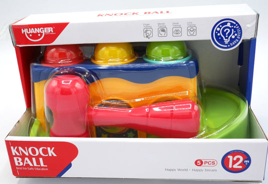 Jonotoys knock bal ballenbaantje met hamer voor de jonge timmermannen