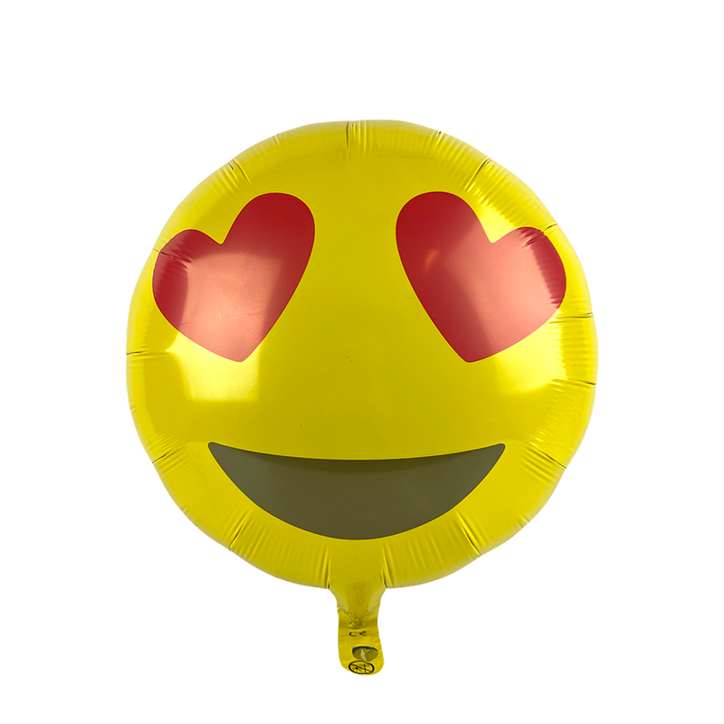 Load image into Gallery viewer, Ballon folie emoji heart eyes ø46cm
