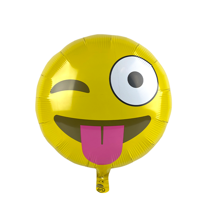 Load image into Gallery viewer, Ballon folie emoji winking ø46cm
