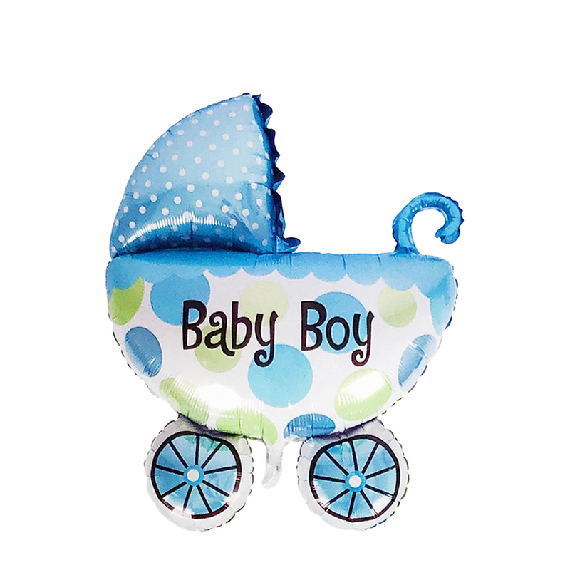 Afbeelding laden in galerijviewer, Ballon folie kinderwagen baby boy 108x82cm
