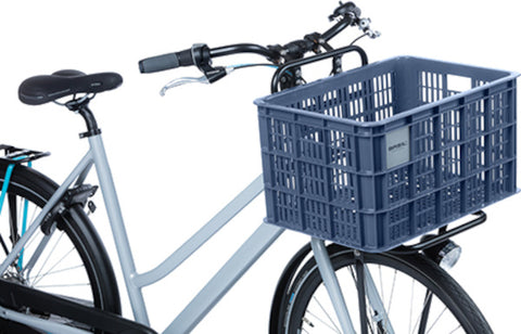 basil bicycle crate l - large - 40 liters - blue