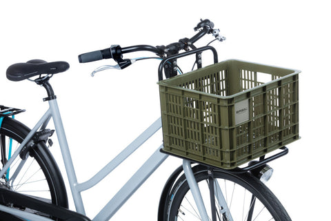 basil bicycle crate m - medium - 29.5 liters - green