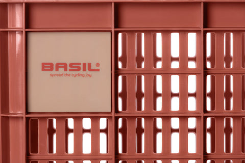 basil bicycle crate s - small - 17.5 liters - red