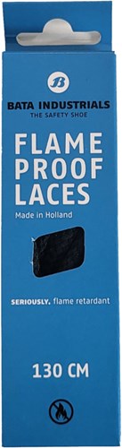 Bata flame proof laces | zwart | maat 130cm - 8712843710573