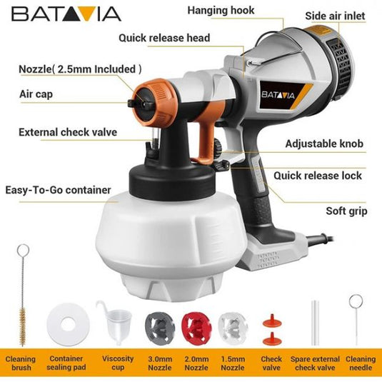 Batavia maxxspray 500w elektrische verfspuit hvlp