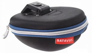 Batavus Zadeltas met inhoud Klick 1,3 liter zwart blauw
