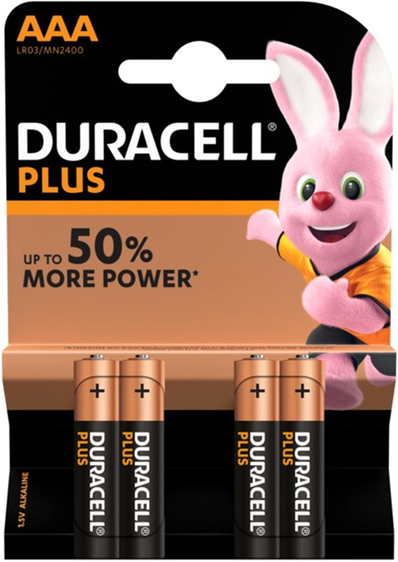 Load image into Gallery viewer, Duracell plus power duralock alkaline aaa lr03 blister a 4 stuks
