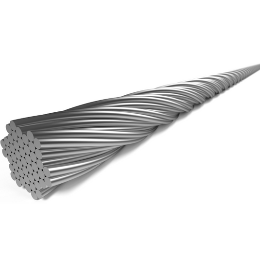 Elvedes schakel binnenkabel 2250 mm 7 x 7 draads rvs ø1,1 mm met n-nippel ø4,5 × 4,5 (doos à 50 stuks) - zilver