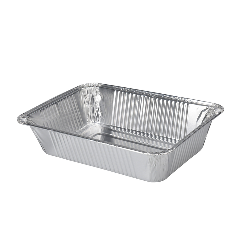 Load image into Gallery viewer, Bbq barbecue ovenschaal aluminium 22x15,5x4,5cm 5 stuks
