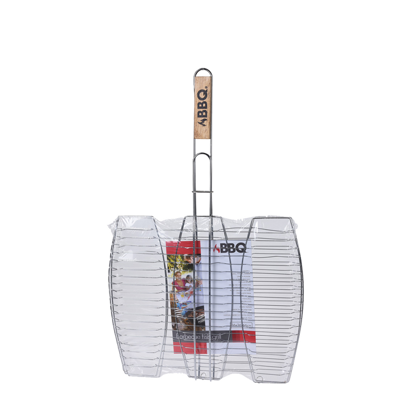 Afbeelding laden in galerijviewer, Bbq barbecue visgrill metaal 36x36cm
