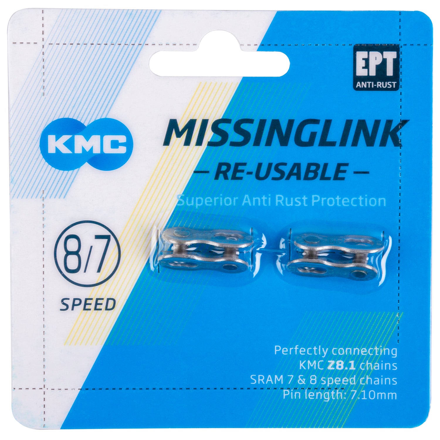 KMC Connecting link MissingLink 7/8R EPT silver 7.10mm 7/8v(2)