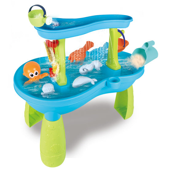 Load image into Gallery viewer, Beach toys zand- en watertafel met accessoires 19-delig
